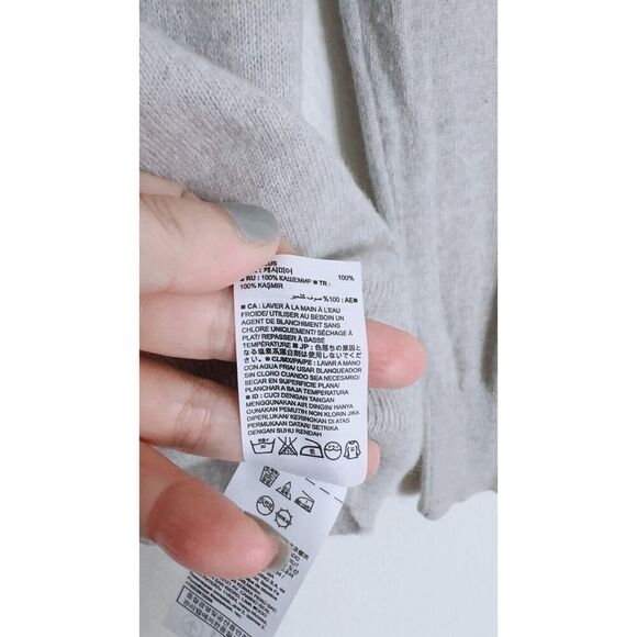 Banana Republic Todd Duncan Cashmere Sweater Womens M Gray Pullover - Picture 8 of 8